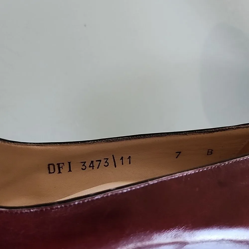 Ferragamo Leather Heels Quiet Luxury Retro Elegance Size 7